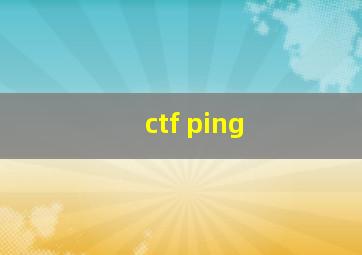 ctf ping